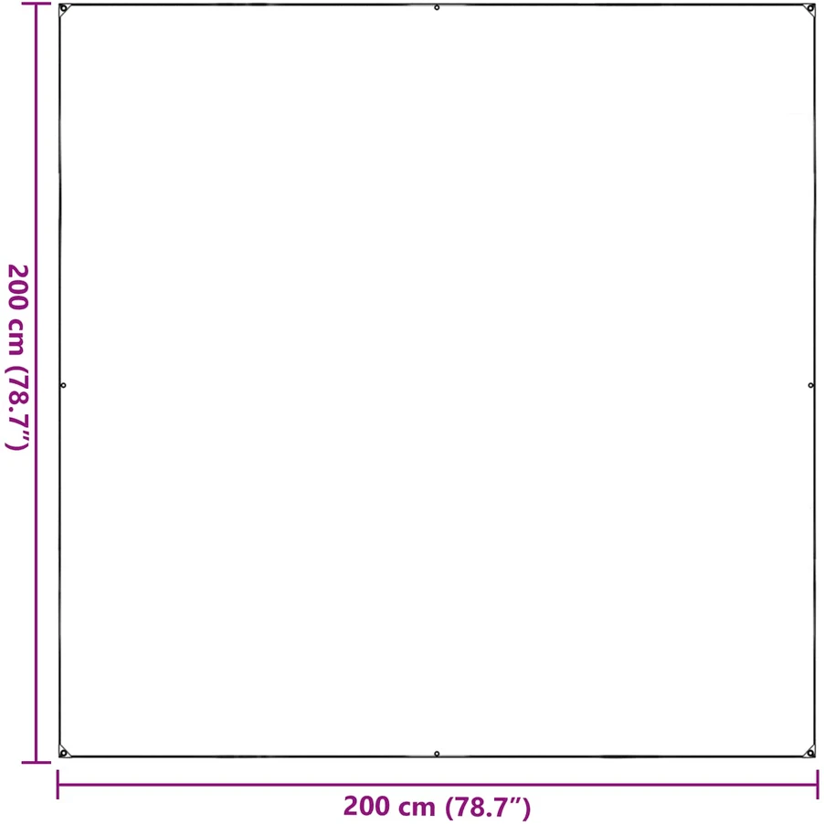 Augalų uždangalas Skaidrus 2 x 2 m PVC