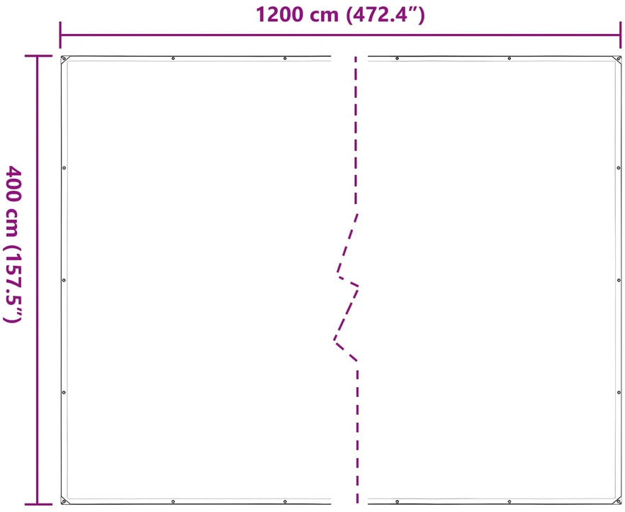 Augalų uždangalas Skaidrus 4 x 12 m PE