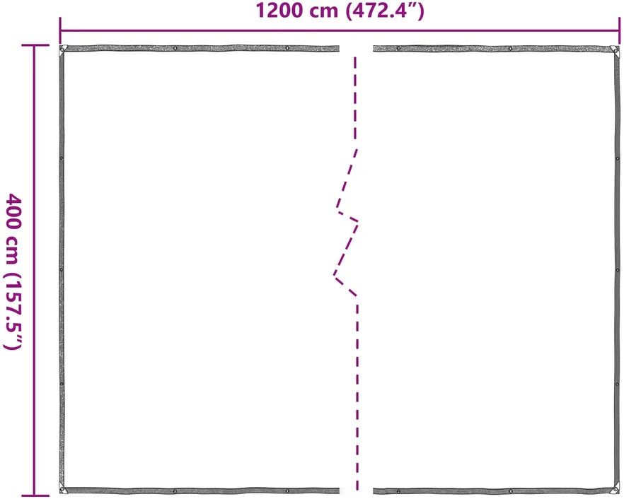 Augalų uždangalas Skaidrus 4 x 12 m PE