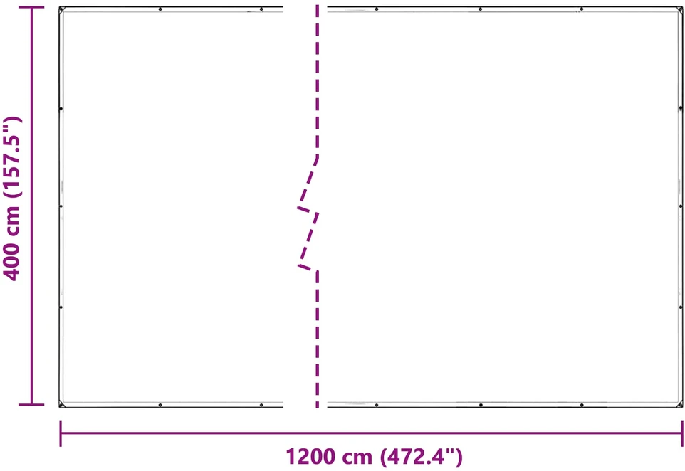 Augalų uždangalas Skaidrus 4 x 12 m PVC