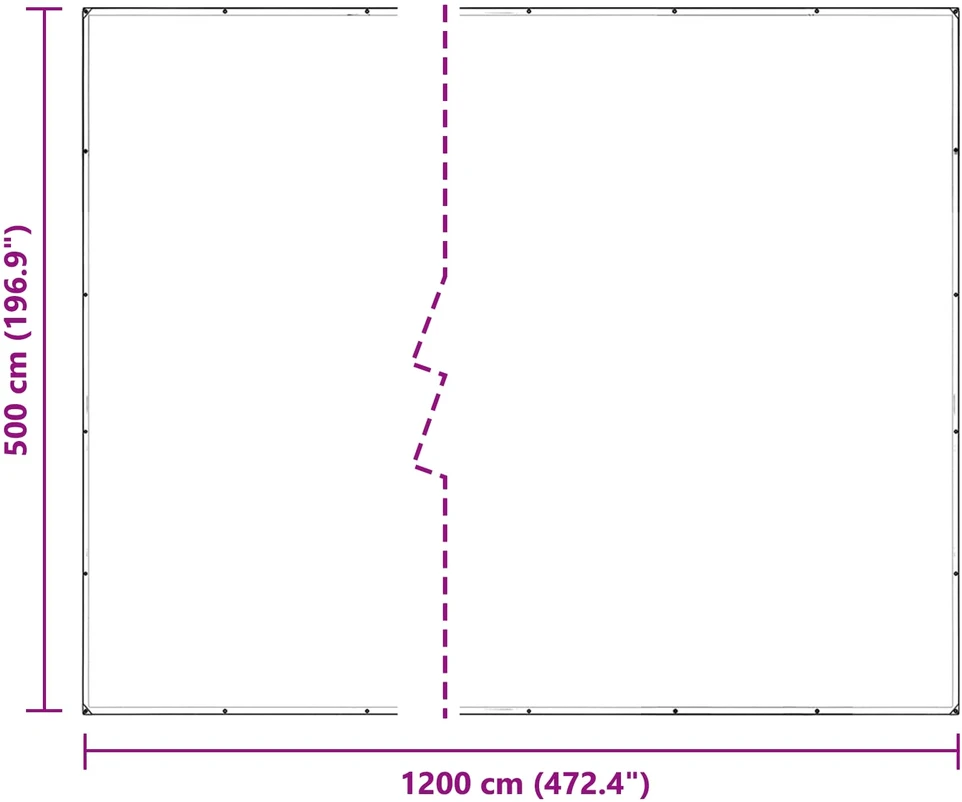 Augalų uždangalas Skaidrus 5 x 12 m PVC