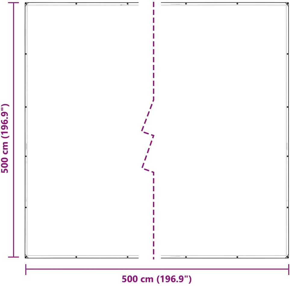 Augalų uždangalas Skaidrus 5 x 5 m PE