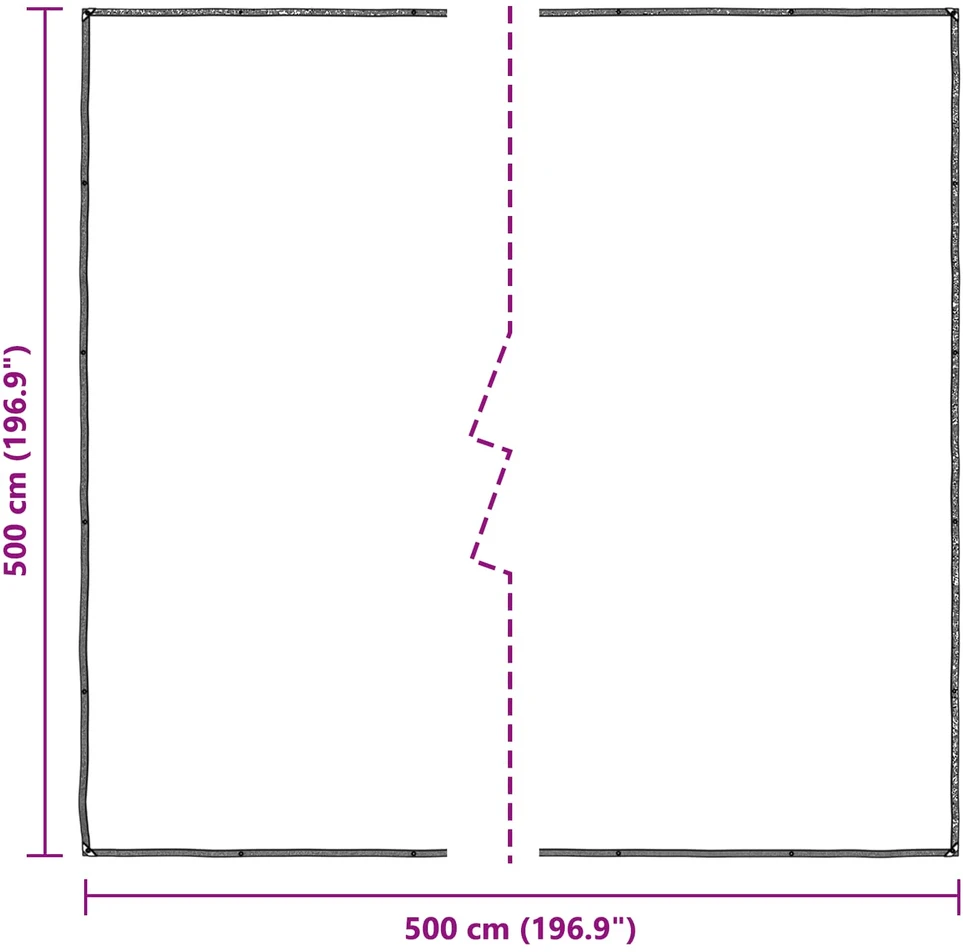 Augalų uždangalas Skaidrus 5 x 5 m PE