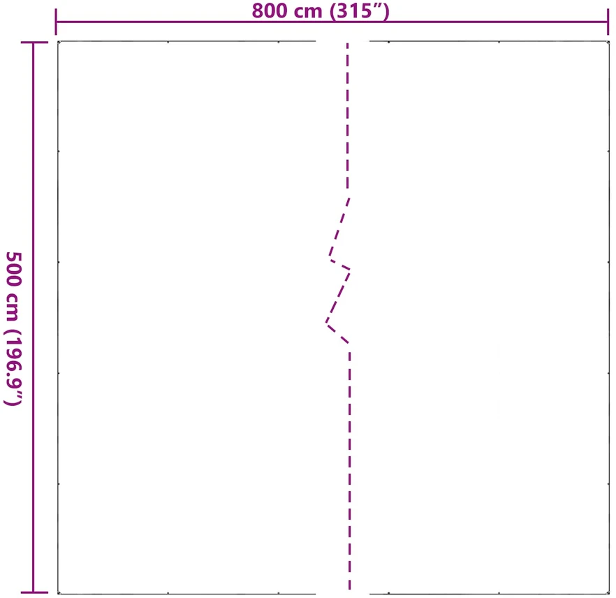 Augalų uždangalas Skaidrus 5 x 8 m PVC