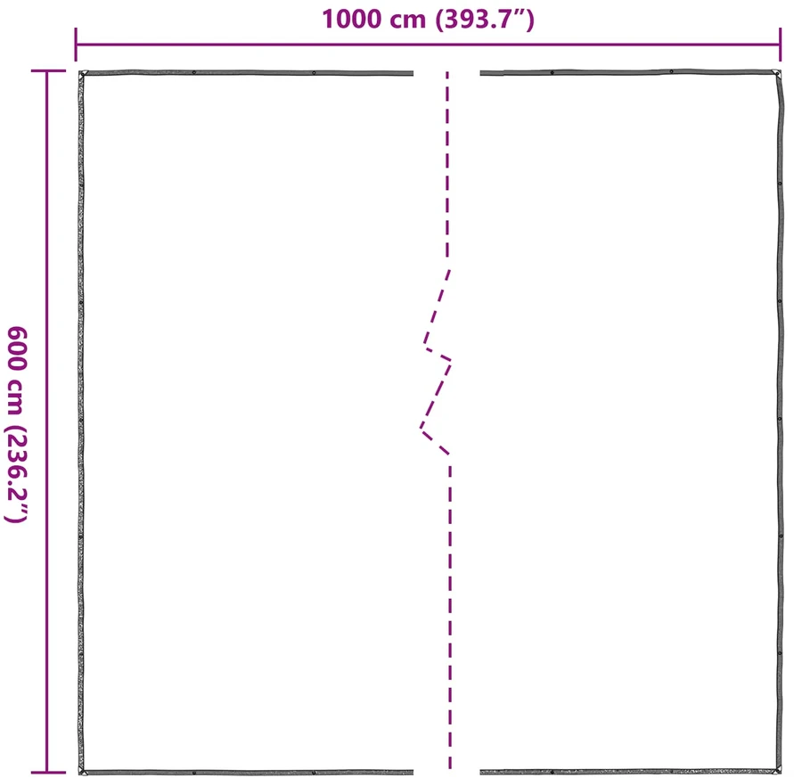 Augalų uždangalas Skaidrus 6 x 10 m PE