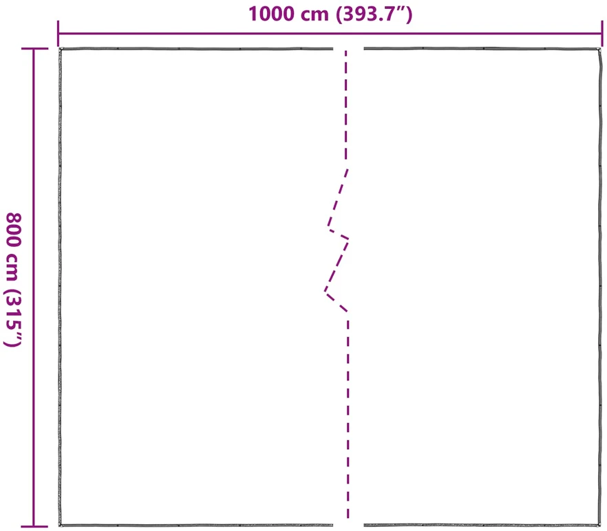 Augalų uždangalas Skaidrus 8 x 10 m PE