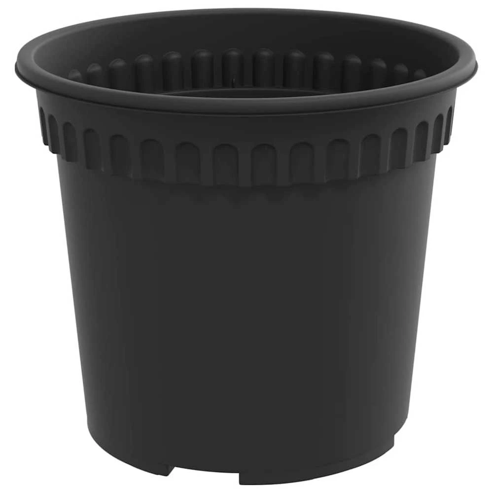 Lova Augalų vazonai 24 vnt. Juoda Plastmasė