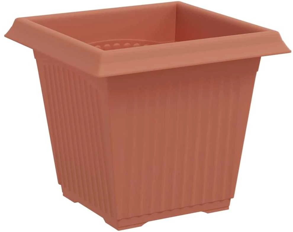 Augalų vazonai 24 vnt. Raudona plyta Plastmasė