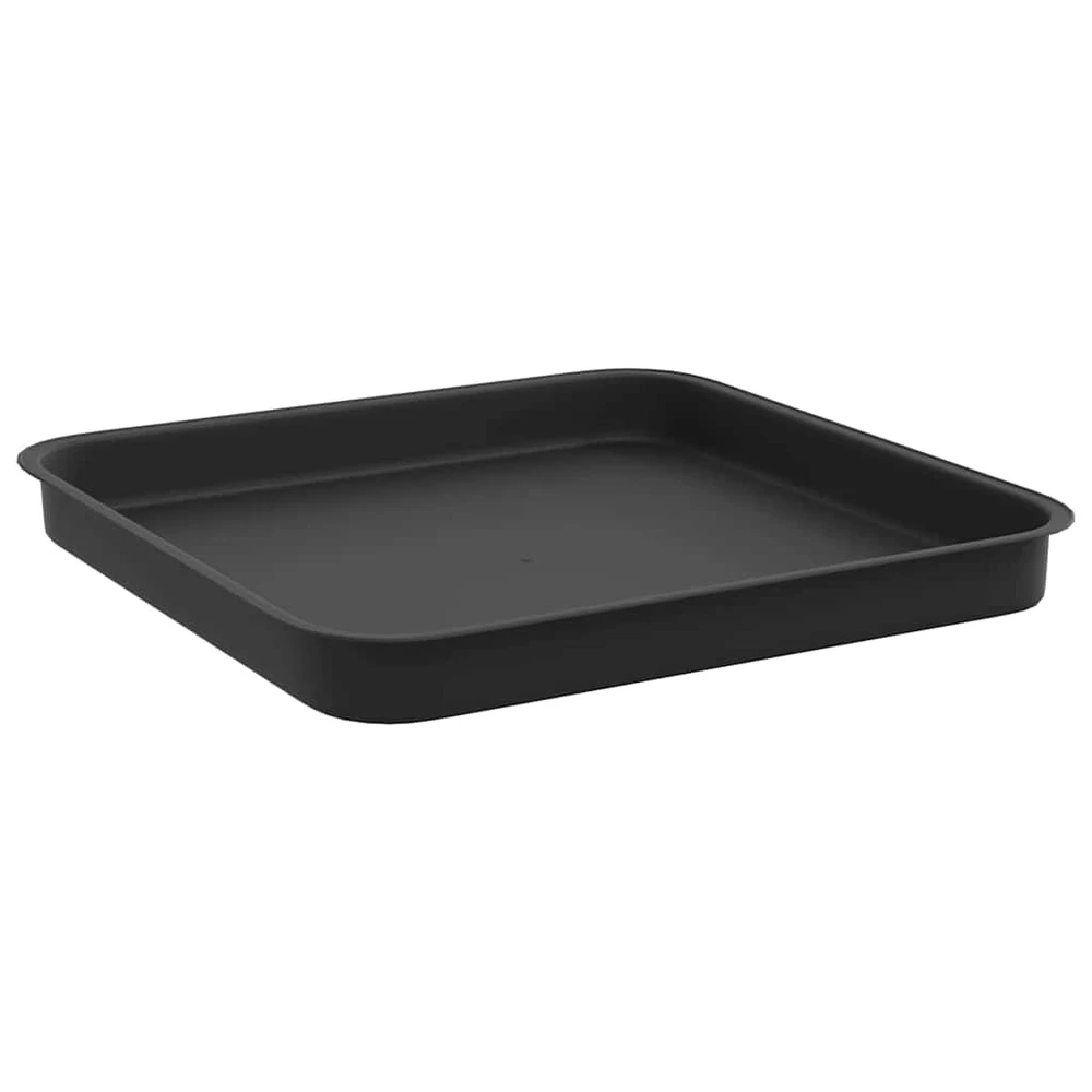Augalų vazonai 24 vnt. Juoda Plastmasė