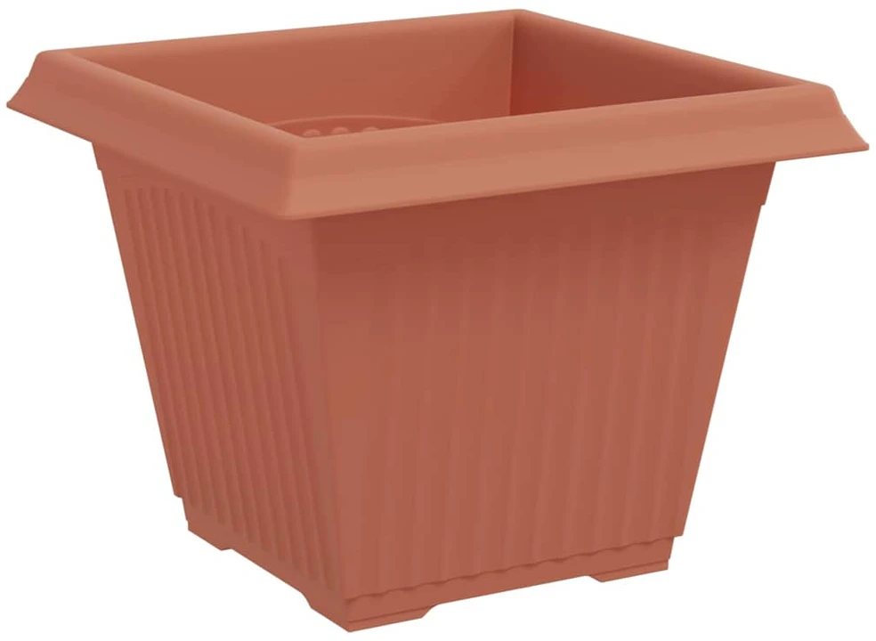 Augalų vazonai 24 vnt. Raudona plyta Plastmasė