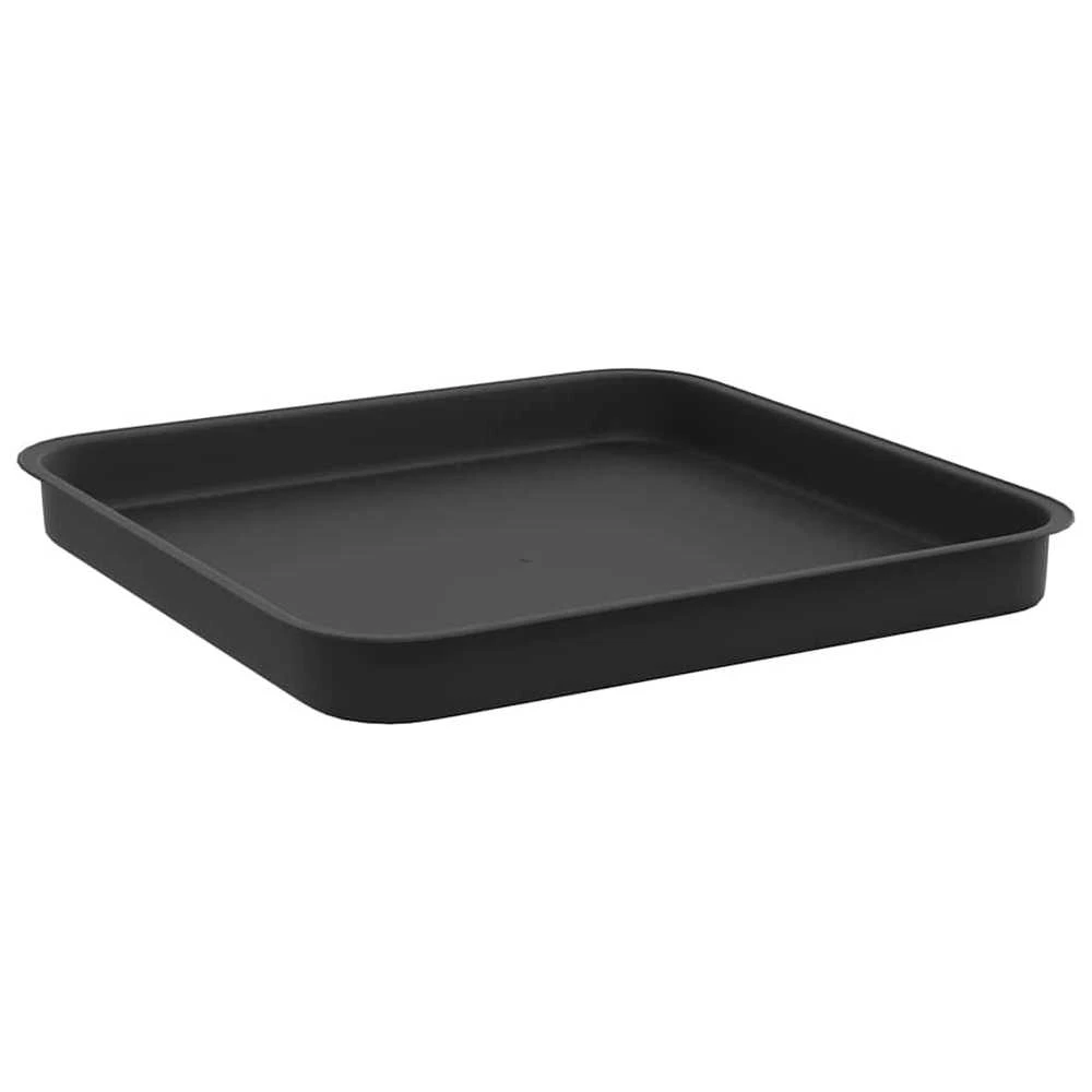 Augalų vazonai 6 vnt. Juoda Plastmasė