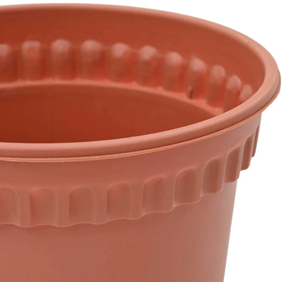 Augalų vazonai 6 vnt. Raudona plyta Plastmasė