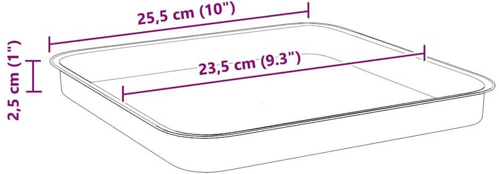 Augalų vazonai 6 vnt. Raudona plyta Plastmasė