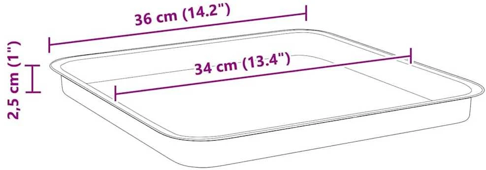 Augalų vazonai 6 vnt. Raudona plyta Plastmasė