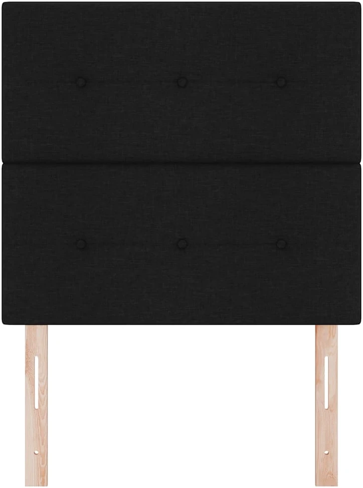 Aukščio reguliuojamas atlošas Juodas 90 cm audinys