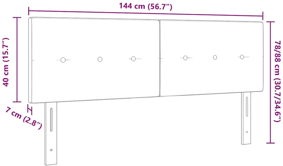 Aukščio reguliuojamas atlošas Mėlyna 144 cm audinys