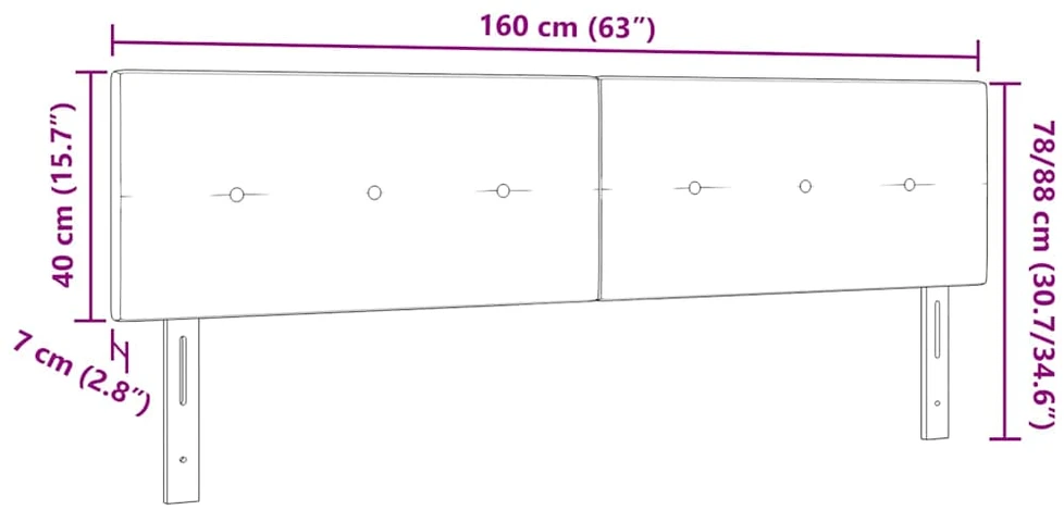 Aukščio reguliuojamas atlošas Mėlyna 160 cm audinys