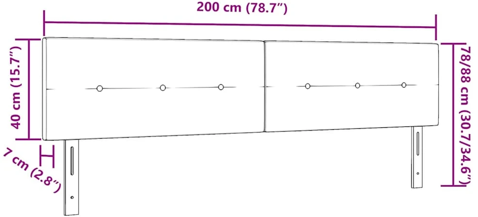 Aukščio reguliuojamas atlošas Mėlyna 200 cm audinys