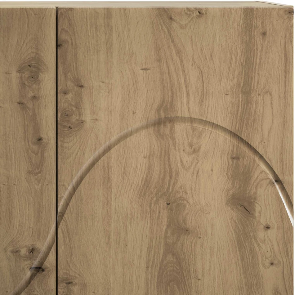 Aukšta komoda Artisano ąžuolo 79 x 41 x 151 cm Apdirbta mediena