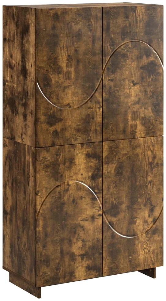 Aukšta komoda Dūminio ąžuolo 79 x 41 x 151 cm Apdirbta mediena