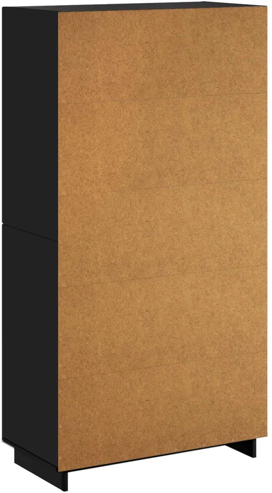 Aukšta komoda Juoda 79 x 41 x 151 cm Apdirbta mediena