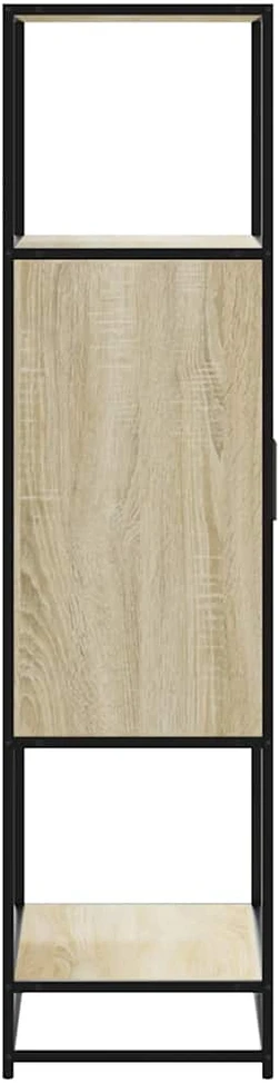 aukšta lenta Sonoma ąžuolas 68x35x139 cm Mediena ir metalas