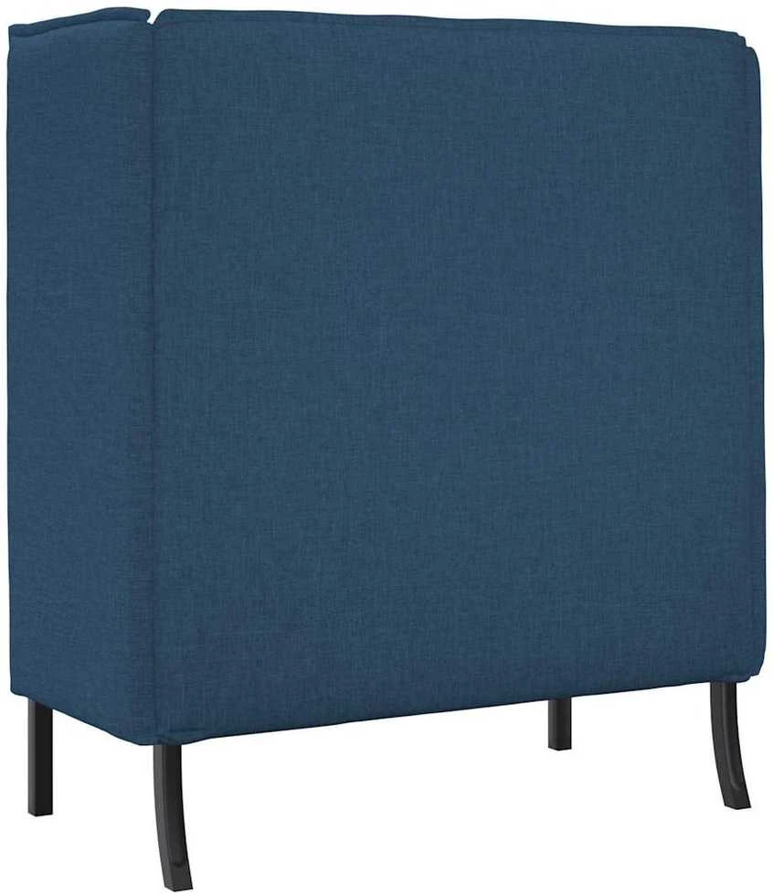 Aukštos nugaros sofa 101cm Mėlyna audinys