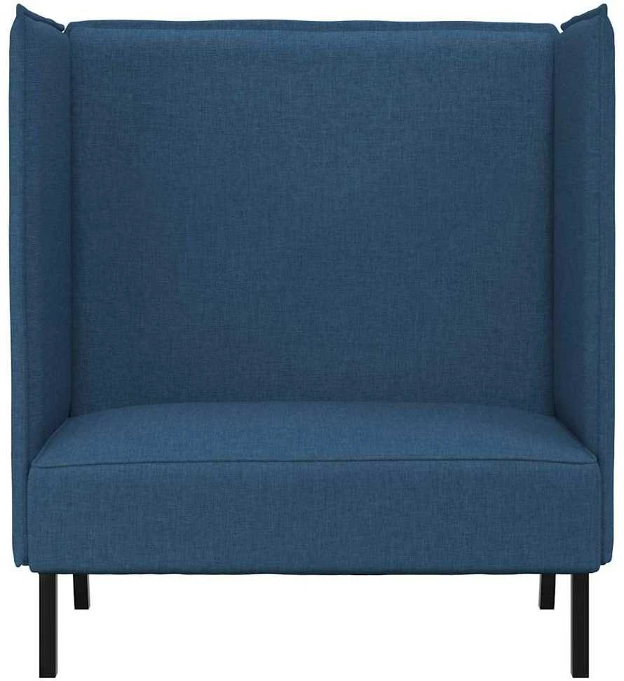 Aukštos nugaros sofa 101cm Mėlyna audinys