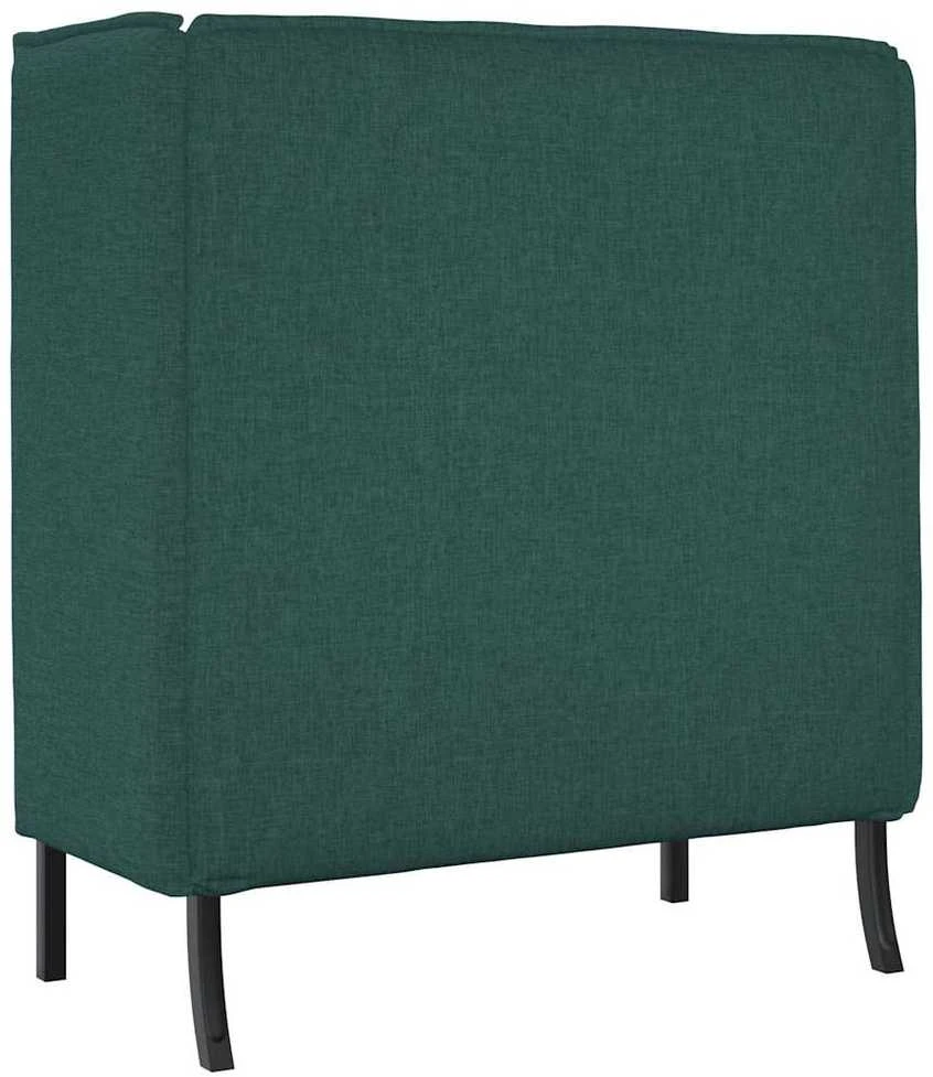 Aukštos nugaros sofa Tamsiai žalia 109 x 56 x 121 cm audinys