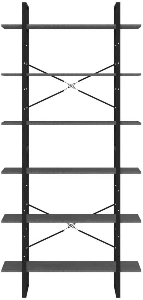 Aukšta spintelė, pilka, 100x30x210cm, pušies medienos masyvas