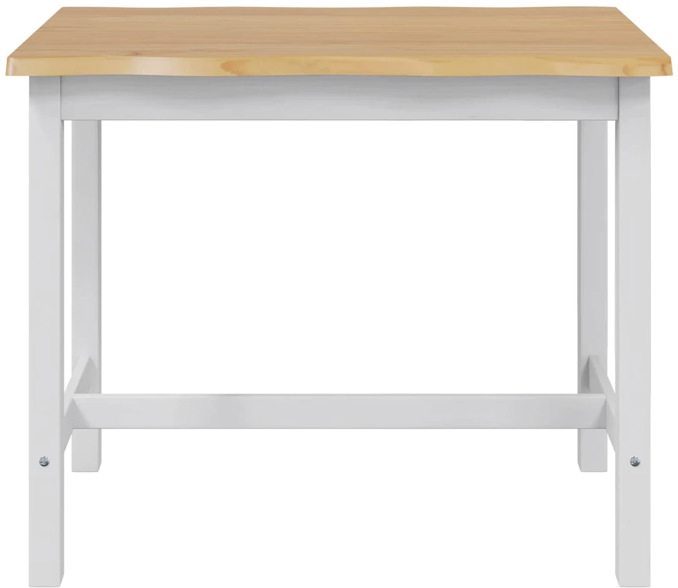 VidaXL Aukštas baro stalas EKAI Balta 112 x 70 x 91 cm