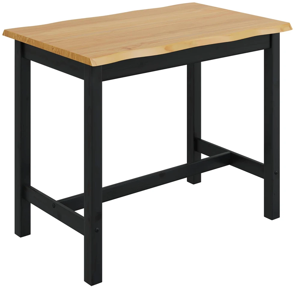 VidaXL Aukštas baro stalas EKAI Juoda 112 x 70 x 91 cm