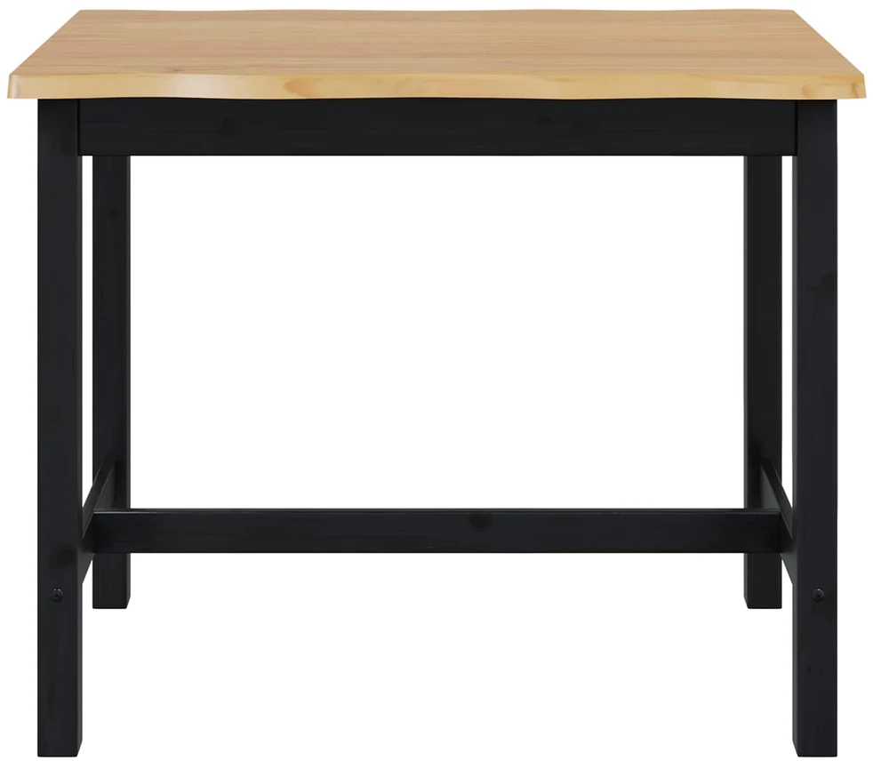 VidaXL Aukštas baro stalas EKAI Juoda 112 x 70 x 91 cm