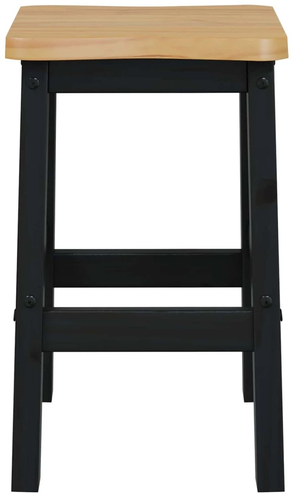 Aukštas baro suolas EKAI 2 vnt. Juoda 40 x 29 x 63 cm