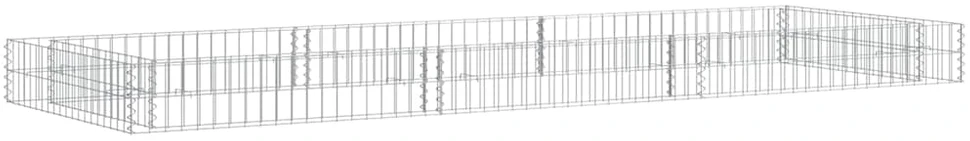 Aukštas gabiono lovelis, 300x100x20cm, galvanizuotas plienas