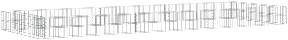 Aukštas gabiono lovelis, 300x100x20cm, galvanizuotas plienas