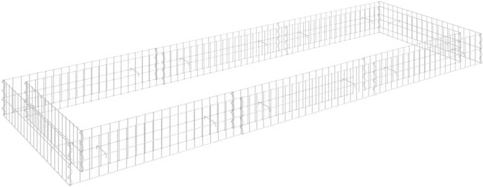 Aukštas gabiono lovelis, 300x100x20cm, galvanizuotas plienas