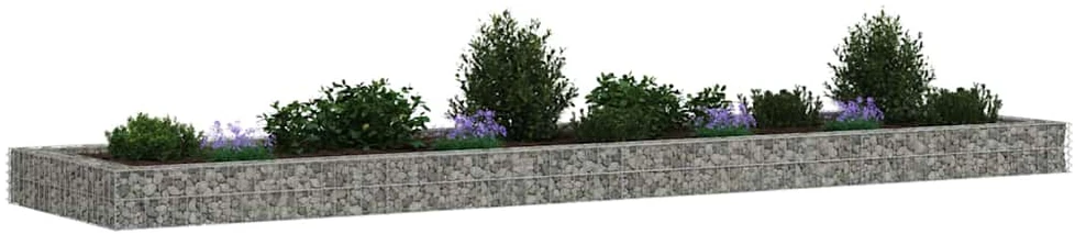 Aukštas gabiono lovelis, 400x100x20cm, galvanizuotas plienas