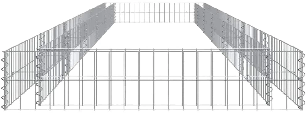 Aukštas gabiono lovelis, 600x100x20cm, galvanizuotas plienas