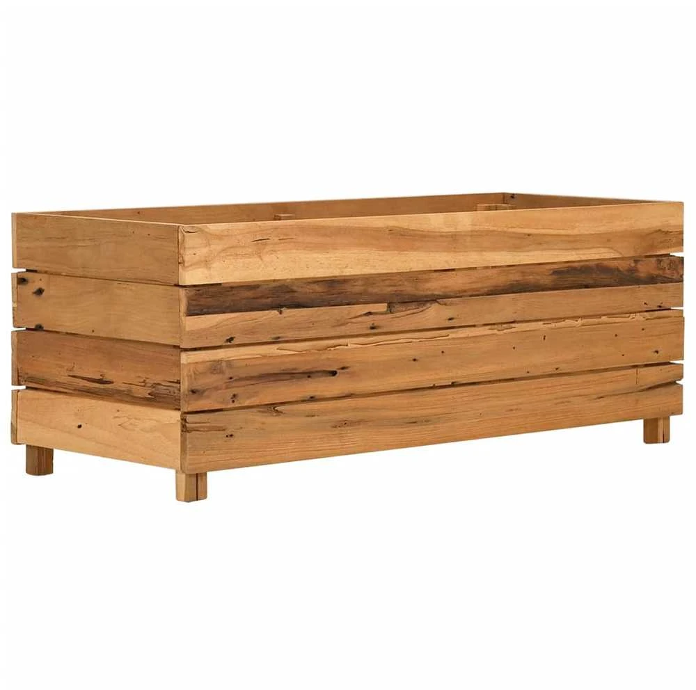 Aukštas lovelis, 100x40x38cm, perdirbtas tikmedis ir plienas