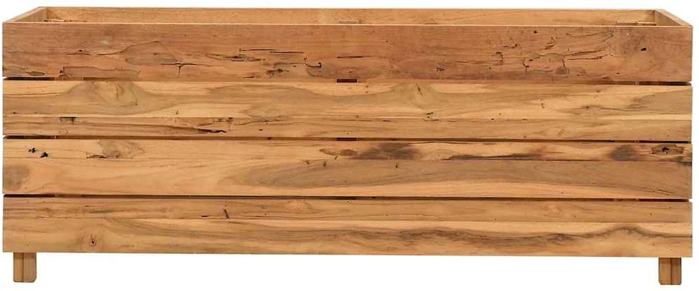 Aukštas lovelis, 100x40x38cm, perdirbtas tikmedis ir plienas