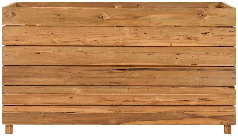 Aukštas lovelis, 100x40x55cm, perdirbtas tikmedis ir plienas