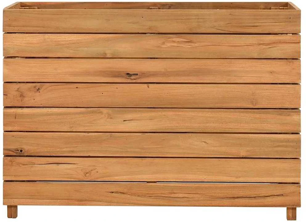 Aukštas lovelis, 100x40x72cm, perdirbtas tikmedis ir plienas