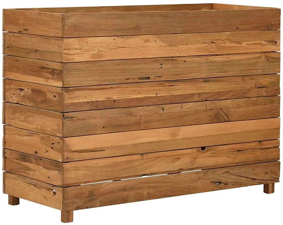 Aukštas lovelis, 100x40x72cm, perdirbtas tikmedis ir plienas