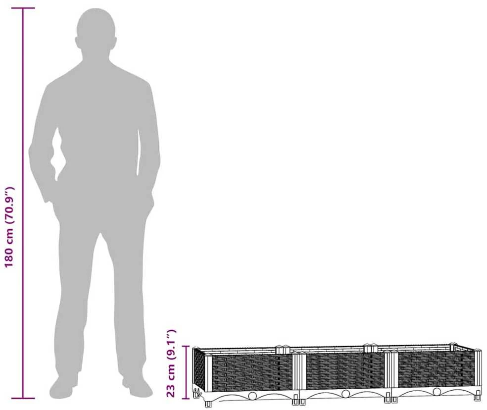 Aukštas lovelis, 120x40x23cm, polipropilenas