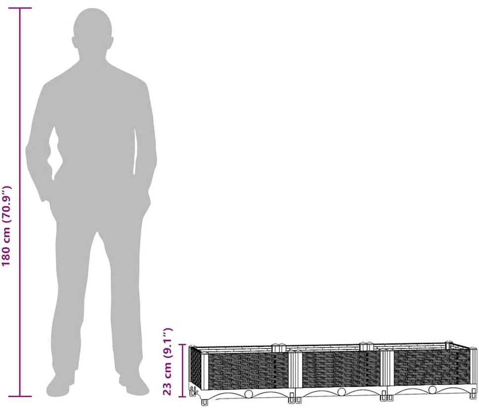 Aukštas lovelis, 120x40x23cm, polipropilenas