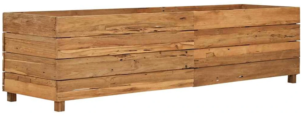 Aukštas lovelis, 150x40x38cm, perdirbtas tikmedis ir plienas