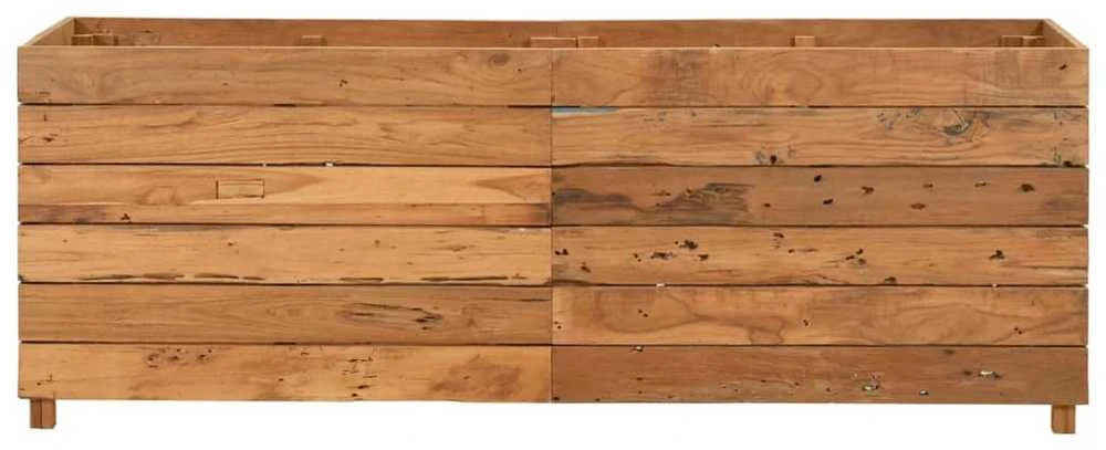 Aukštas lovelis, 150x40x55cm, perdirbtas tikmedis ir plienas