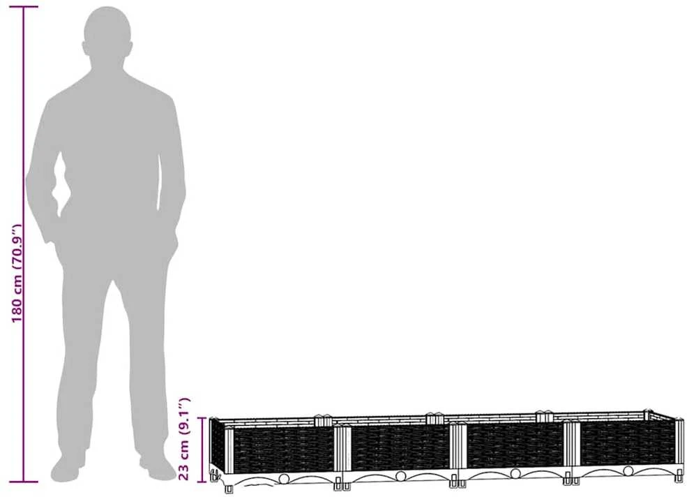 Aukštas lovelis, 160x40x23 cm, polipropilenas