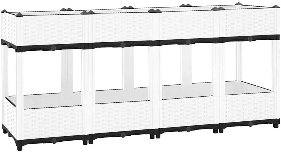 Aukštas lovelis, 160x40x71 cm, polipropilenas